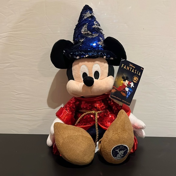 Disney Plush - Fantasia 80 Years Sorcerer Mickey - Picture 1 of 1